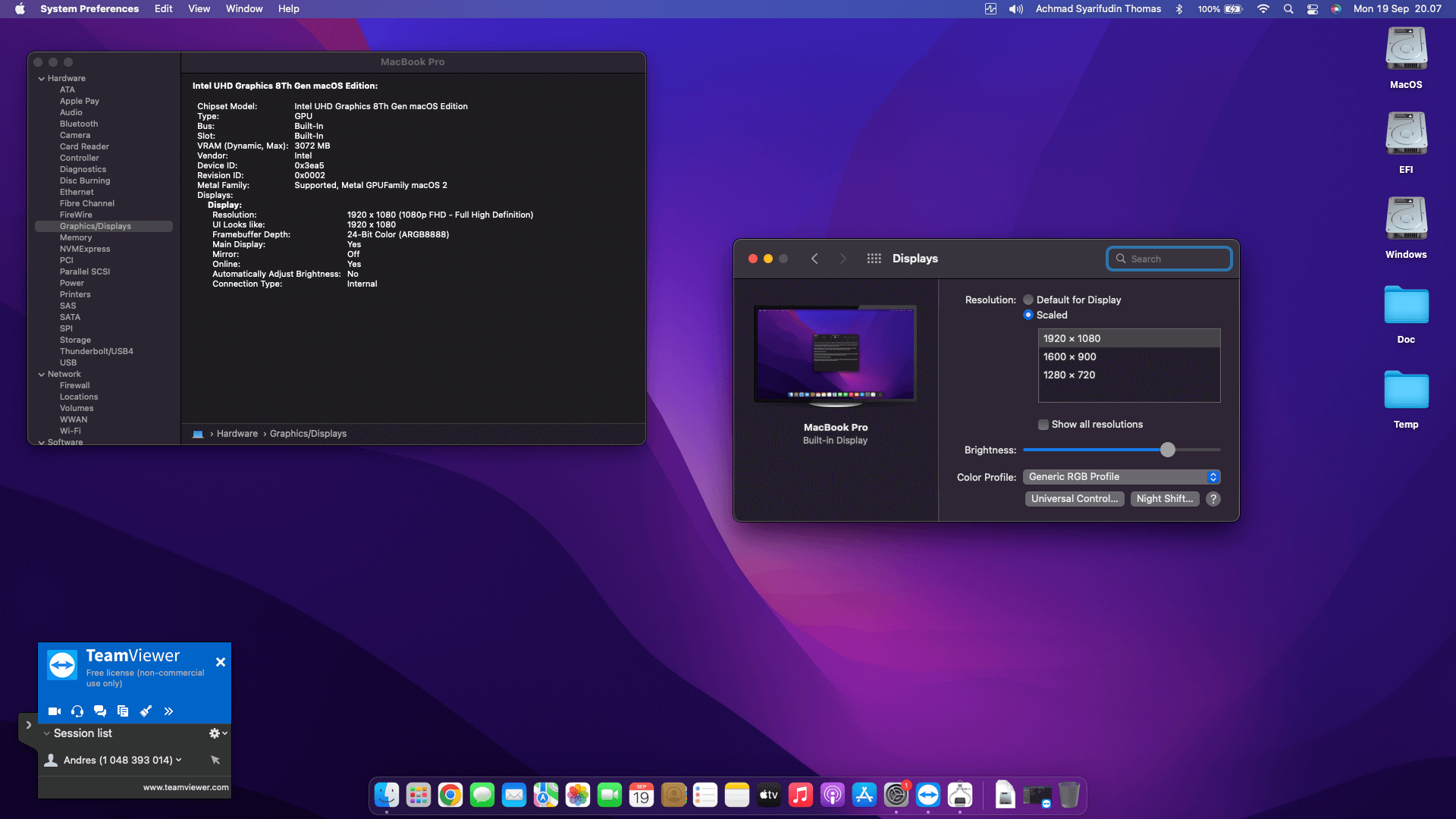 Lenovo Thinkpad L390 3rd   Touchscreen [WhiskeyLake   Intel UHD 620 + PS2]   OpenCore 3